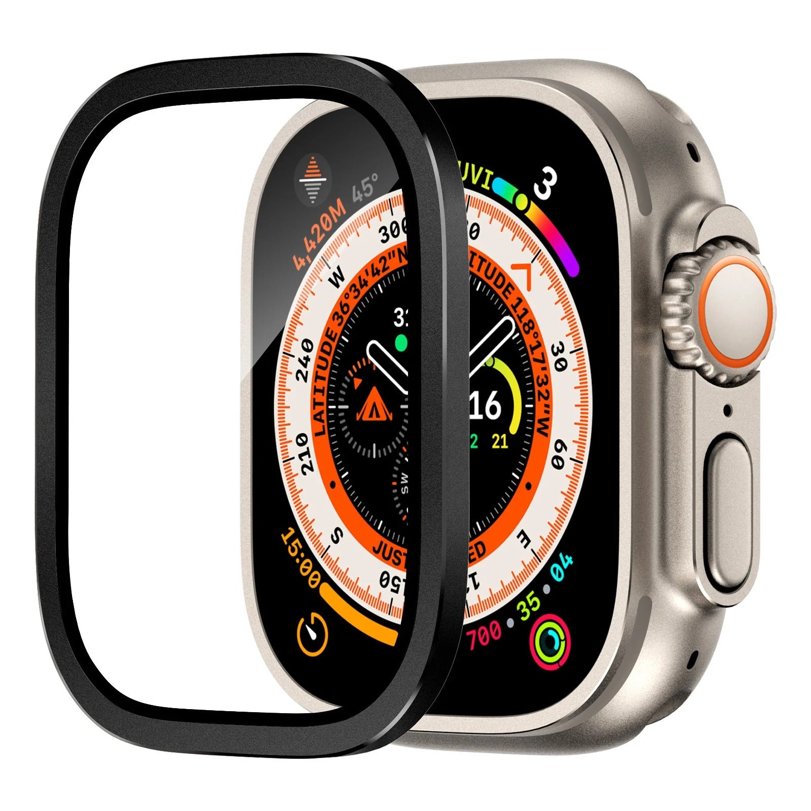 P109 - Apple Watch Ultra için Titanyum Ekran Koruyucu
