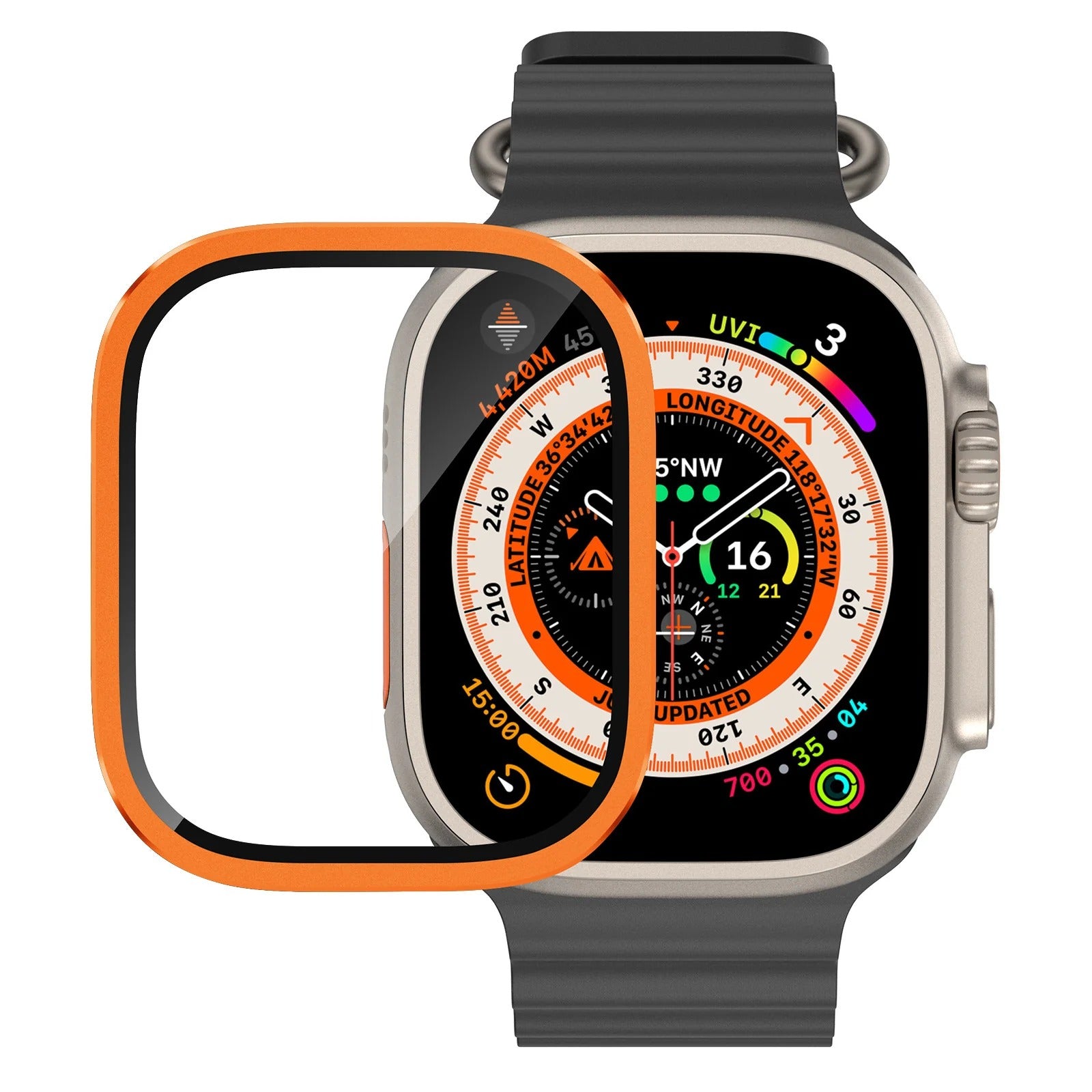 P109 - Apple Watch Ultra için Titanyum Ekran Koruyucu