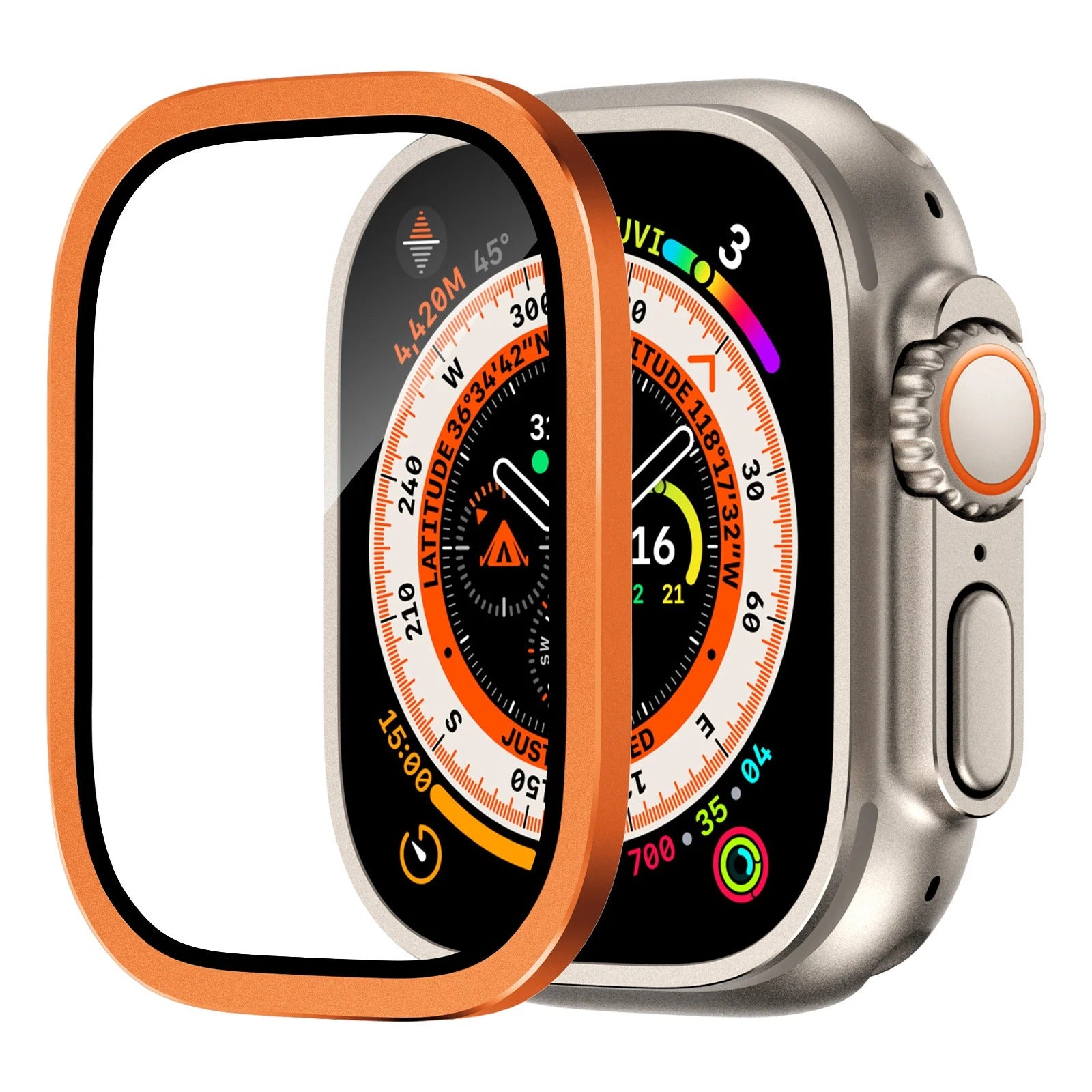 P109 - Apple Watch Ultra için Titanyum Ekran Koruyucu